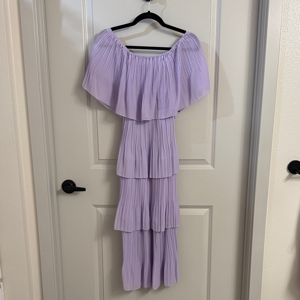 Amazon Lavender Tiered Maxi Dress